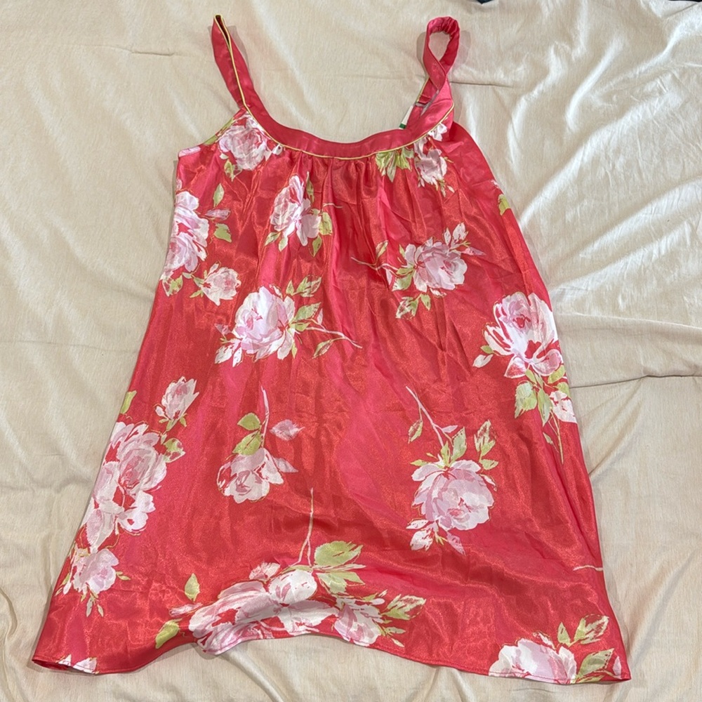 Jones New York Sweet Rose Robe & Nightgown Set – Pink, Size L - Picture 2 of 2